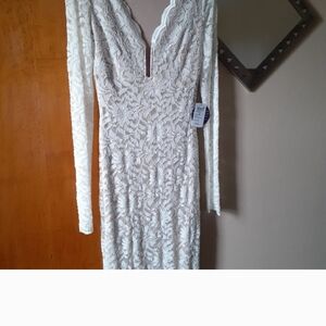 Windsor Ivory Lace Long Sleeve Dress